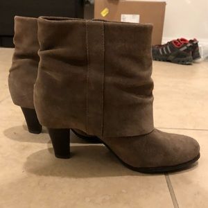 Taupe bcbg booties size 7